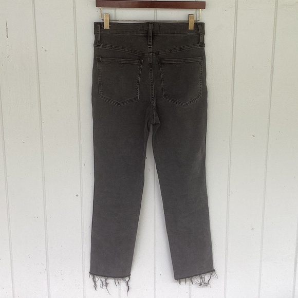 Madewell Stovepipe JEANS banberry wash Raw Hem - Picture 3 of 5